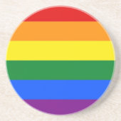 Untersetzer mit LGBT-Regenbogenflagge (Vorne)