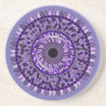 Untersetzer mit lila Mandala-Design
