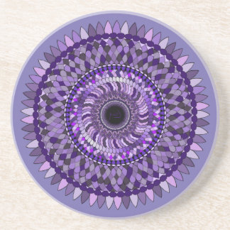 Untersetzer mit lila Mandala-Design