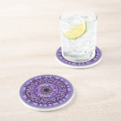 Untersetzer mit lila Mandala-Design (Seite)