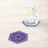 Untersetzer mit lila Mandala-Design (Vor Ort)