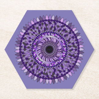 Untersetzer mit lila Mandala-Design