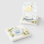 Untersetzer Mit Monogramm Blumenzauber (Seitenansicht)