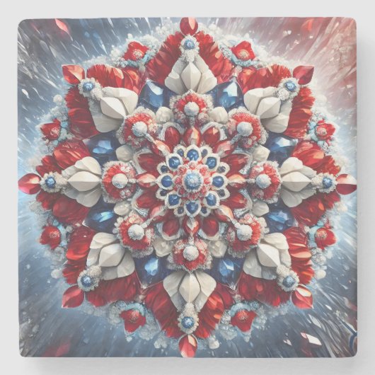 Untersetzer mit norwegischen Farben (Vorderseite)