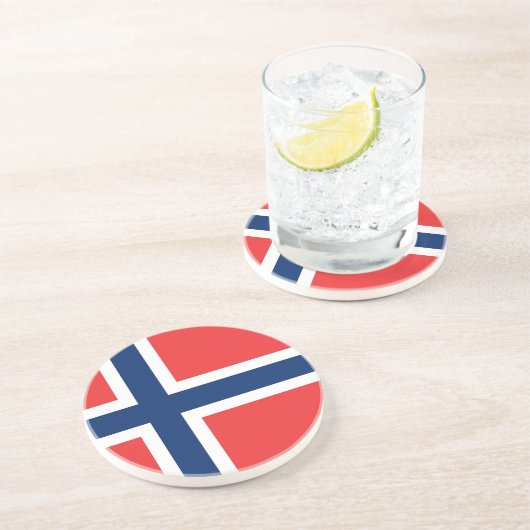 Untersetzer mit norwegischer Flagge (Seite)