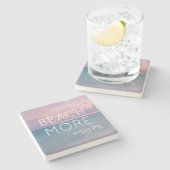 Untersetzer mit Ocean Foto (Seitenansicht)