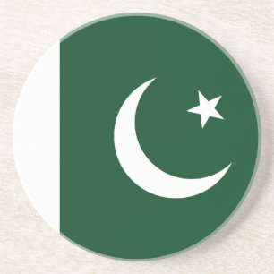 Untersetzer mit pakistanischer Flagge