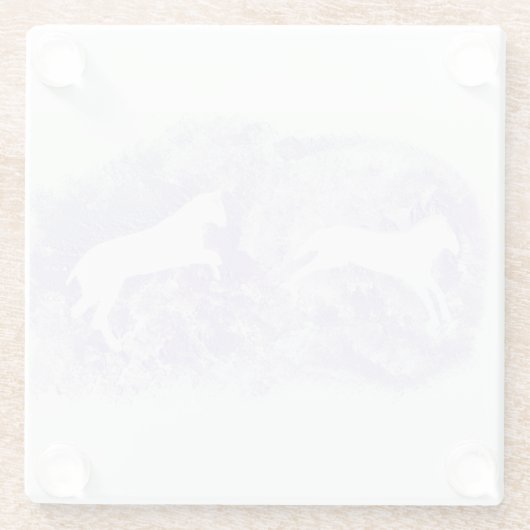 Untersetzer mit Pferdedesign (Rückseite)