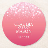 Untersetzer mit rosafarbenem Champagner (Vorderseite)