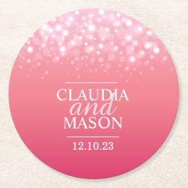 Untersetzer mit rosafarbenem Champagner