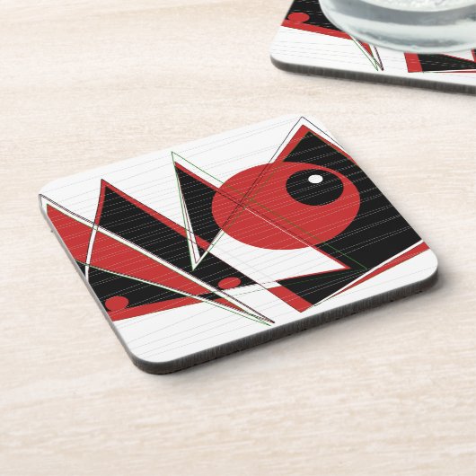 Untersetzer mit rotem Auge (Linke Seite)