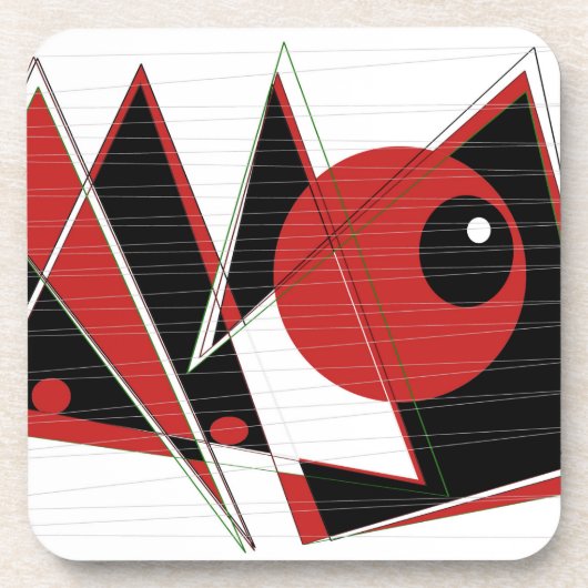 Untersetzer mit rotem Auge (Vorderseite)