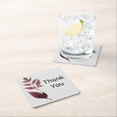 Untersetzer mit roten Herbstlauben (Vor Ort)