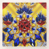 Untersetzer mit rumänischen Farben (Vorderseite)