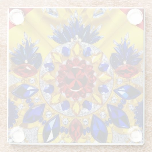 Untersetzer mit rumänischen Farben (Rückseite)