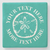 Untersetzer mit Sand-Dollar-Muschel (Vorderseite)