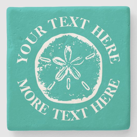 Untersetzer mit Sand-Dollar-Muschel (Vorderseite)