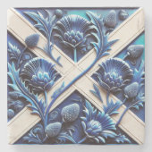 Untersetzer mit schottischen Thistles (Vorderseite)