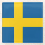 Untersetzer mit schwedischer Flagge<br><div class="desc">Verbessern Sie Ihre Wohngestaltung mit unserem exklusiven Glas-Untersetzer mit der Flagge Schwedens! Dieser Untersetzer, der mit viel Liebe zum Detail gestaltet wurde, ist mehr als nur ein funktionaler Gegenstand, er ist eine Feier des schwedischen Kulturerbes und Kulturstolzes. Das lebendige Design zeigt die berühmte schwedische Flagge und macht diesen Untersetzer zu...</div>