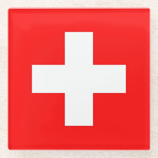 Untersetzer mit Schweizer Flagge (Vorderseite)
