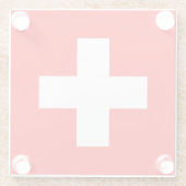 Untersetzer mit Schweizer Flagge (Rückseite)