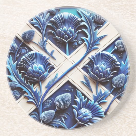 Untersetzer mit Scottish Thistles Design (Vorne)