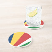 Untersetzer mit Seychelles Colors Design (Seite)