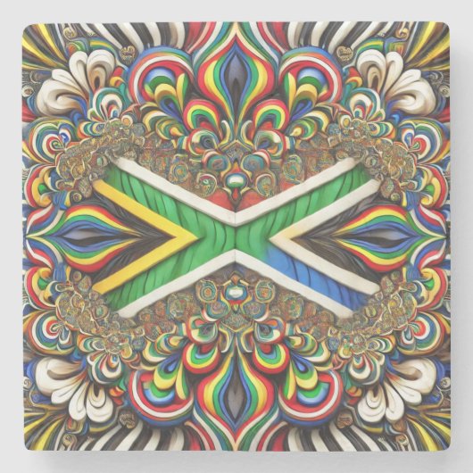 Untersetzer mit südafrikanischen Farben (Vorderseite)