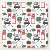 Untersetzer mit Themen aus London und England (Vorderseite)