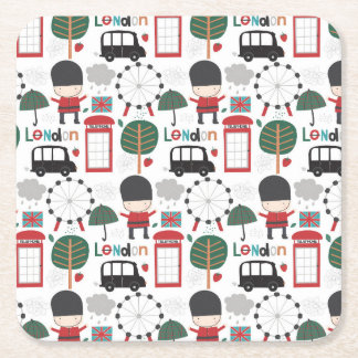 Untersetzer mit Themen aus London und England
