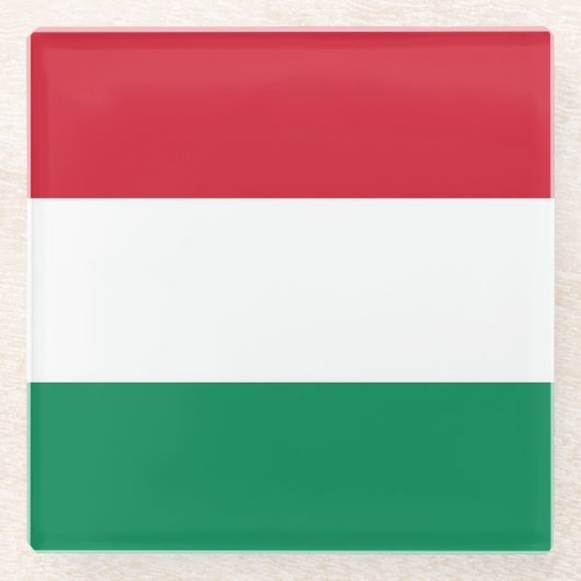 Untersetzer mit ungarischer Flagge (Vorderseite)
