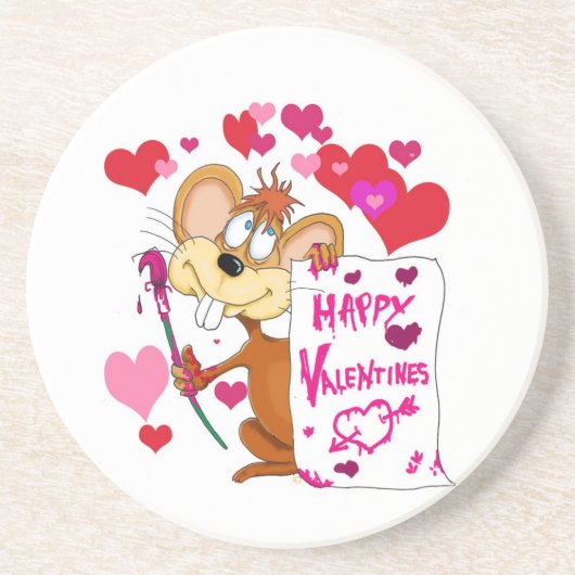 Untersetzer mit Valentine Maus (Vorne)