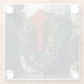 Untersetzer mit Weihnachtskranz (Rückseite)