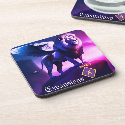 Untersetzer mit weißem Löwenzahn (Linke Seite)