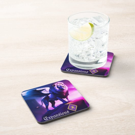 Untersetzer mit weißem Löwenzahn (Rechte Seite)