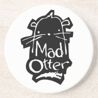 Untersetzer mit wütendem Otterlogo
