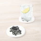 Untersetzer mit wütendem Otterlogo (Seite)