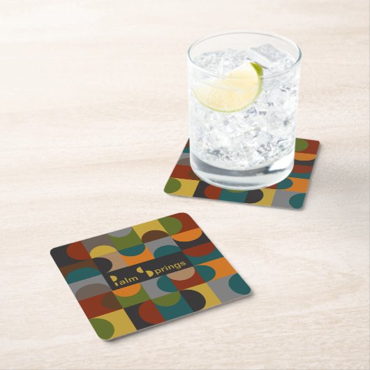 Untersetzer Mitte des Jahrhunderts Moderne Palmspr (Vor Ort)