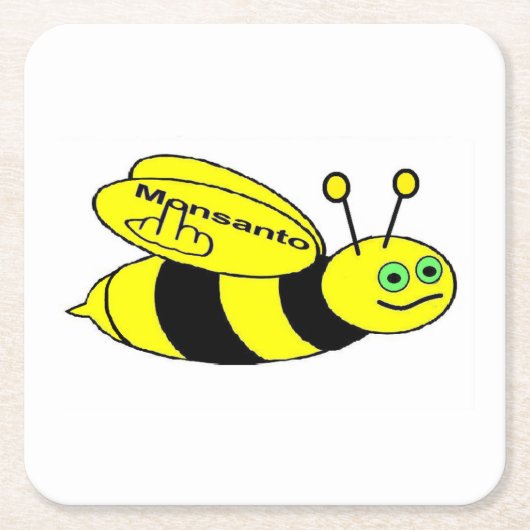 Untersetzer Monsanto Bee Dreh (Vorderseite)