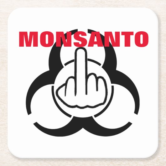 Untersetzer Monsanto Bio Hazard Gedreht (Vorderseite)