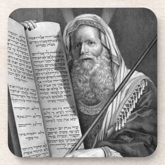 Untersetzer "Moses and the Zen Gebote" (Vorderseite)