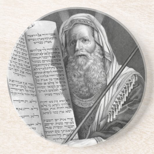 Untersetzer "Moses and the Zen Gebote" (Vorne)