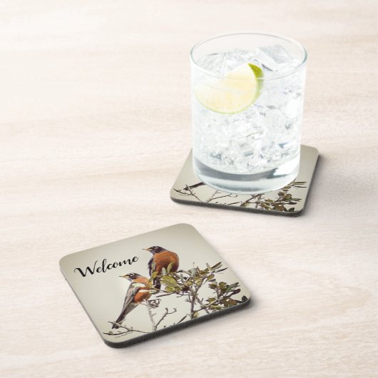 Untersetzer "Mr. and Mrs. Robin" (Rechte Seite)