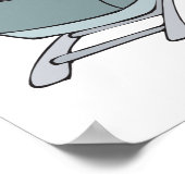 Untersetzer-Nashorn Poster (Ecke)