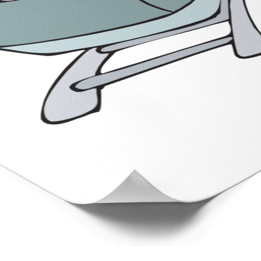 Untersetzer-Nashorn Poster (Ecke)