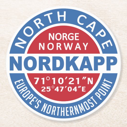 Untersetzer NORDKAPP (Vorderseite)