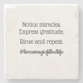 Untersetzer "Notice Miracles" (B) (Vorderseite)