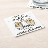 Untersetzer "Nur ein paar Blondinen" (angewinkelt)