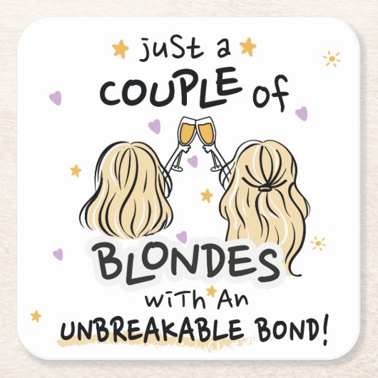 Untersetzer "Nur ein paar Blondinen" (Vorderseite)