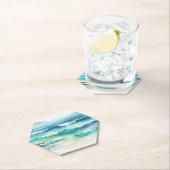 Untersetzer Ocean Waves Beach Aquarellbilder (Vor Ort)